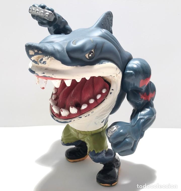 Street Sharks Ripster Costume Mask Hood 1995 Vintage Disguise Inc