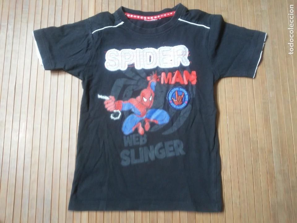 Figuras de acci&oacute;n: Camiseta Spiderman Web Slinger talla infantil 100% algod&oacute;n - Foto 1