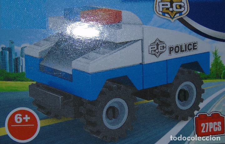 Figuras de a&ccedil;&atilde;o: Bloques Figura de Coche police con accesorios en Jardin 27 PCS