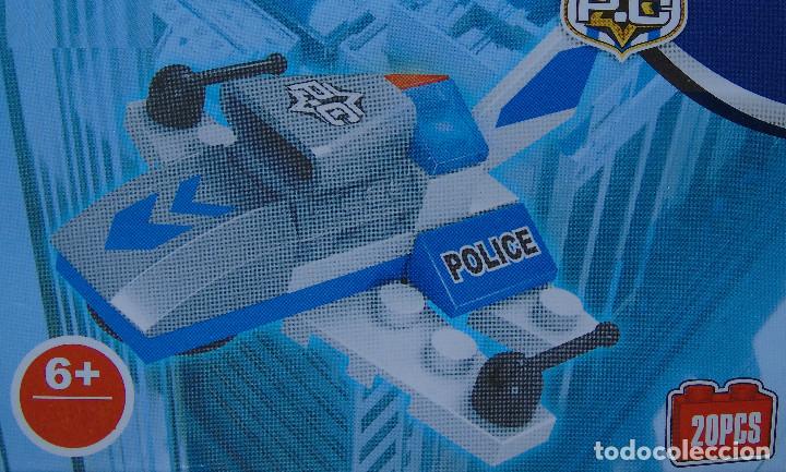 Figuras de a&ccedil;&atilde;o: Bloques Figura de avion police con accesorios 20 PCS