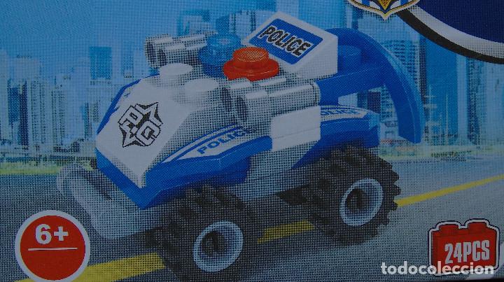 Figuras de acci&oacute;n: Bloques Figura de camion police con accesorios 24 PCS