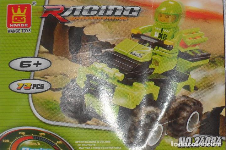 Figuras de acci&oacute;n: Bloques Figura de construccion moto aprox 6 cm carreras mas de 63 pcs