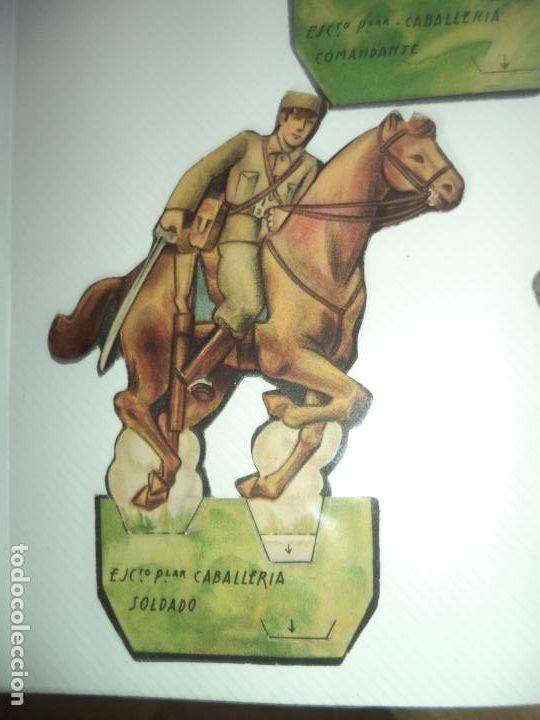Figurines d'action: EJERCITO POPULAR CABALLERIA SOLDADO EPOCA GUERRA CIVIL SALIAN EN LOS SOBRES SORPRESA