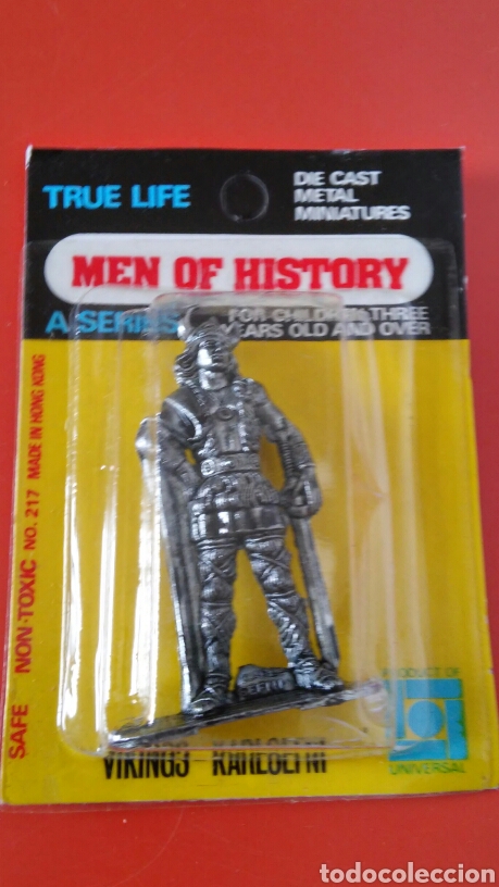 Actionfiguren: KARLSEFNI.FAMOSO JEFE VIKINGO.FIGURA MET&Aacute;LICA (7 CM).UNIVERSAL 80S.SIN ABRIR.