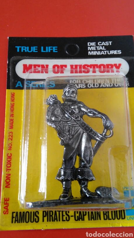 Actionfiguren: CAPIT&Aacute;N BLOOD.FAMOSO PIRATA.FIGURA MET&Aacute;LICA (6 CM).UNIVERSAL 80S.SIN ABRIR.
