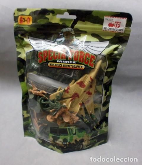 Actionfiguren: SET EN BOLSA DE SOLDADOS, AVION, LANCHA Y BARCO SPECIA FORCE(BOLSA PRECINTADA) - MU&Ntilde;E-194
