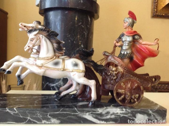 Figuras de acci&oacute;n: Figura Romano En Carro Con Caballos - Foto 2