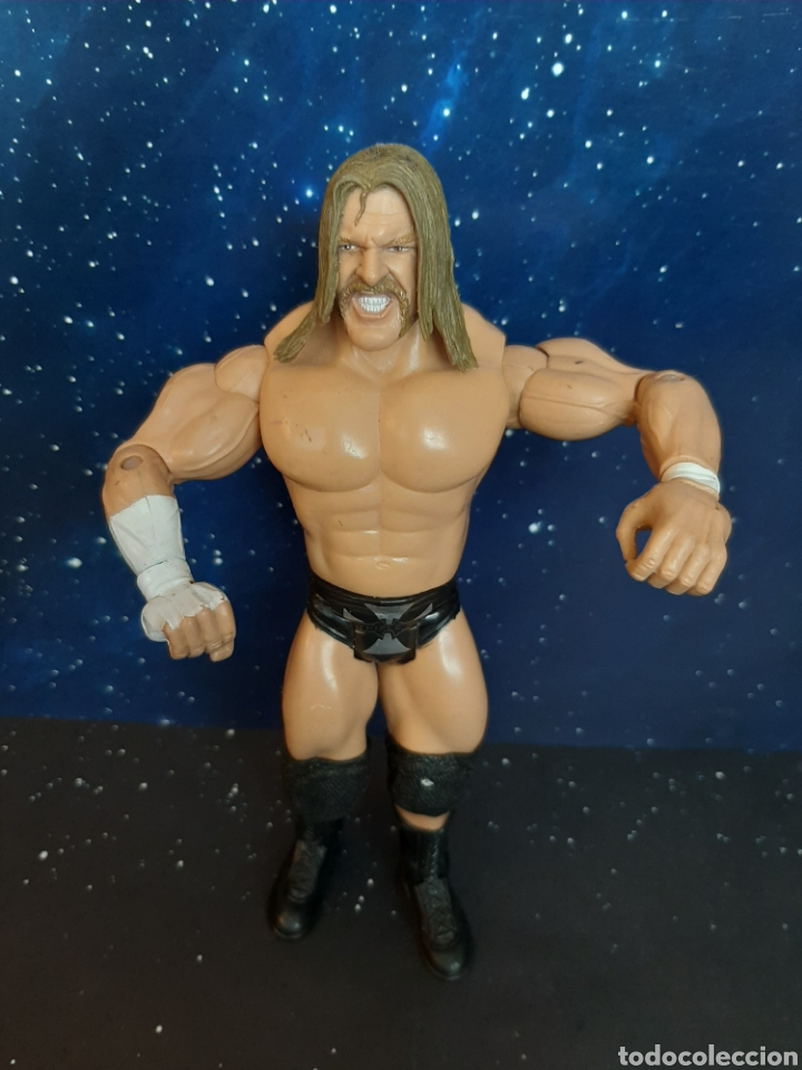 Figuras de acci&oacute;n: Lote de 3 mu&ntilde;ecos de lucha libre action - Foto 2