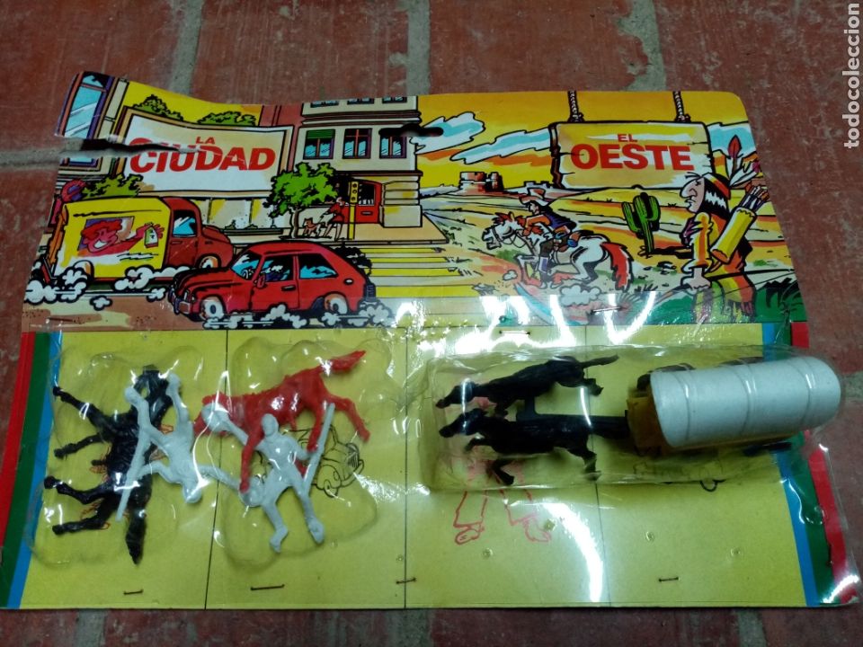 Figurines d'action: Blister caravana oeste antiguo raro