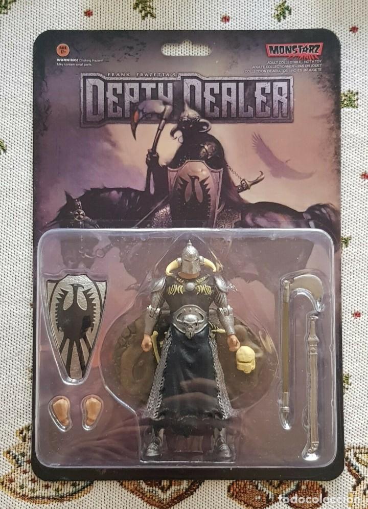 Figuras de acci&oacute;n: Monstarz Frank Frazetta's Death Dealer heavy armor deluxe 3.75&rdquo; (9,5 cm) retro action Reaction