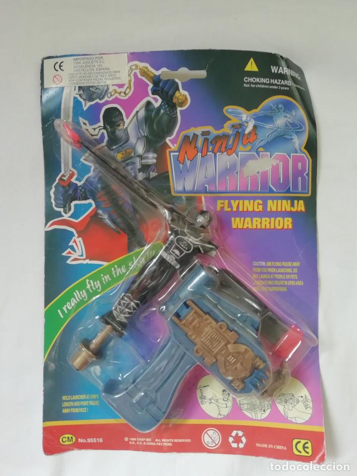 Figuras de acci&oacute;n: ANTIGUO BLISTER NINJA WARRIOR FLYING BOOTLEG 1996 - Foto 1