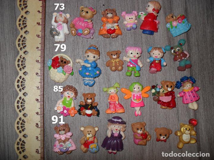 Figuras de a&ccedil;&atilde;o: Lote de 4 Minifiguras miniatura adorno para Casa de Mu&ntilde;ecas, mu&ntilde;ecas