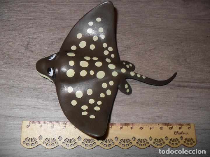 Figuras de acci&oacute;n: UNA FIGURA mantarraya mobula PVC Duro marina - Foto 1