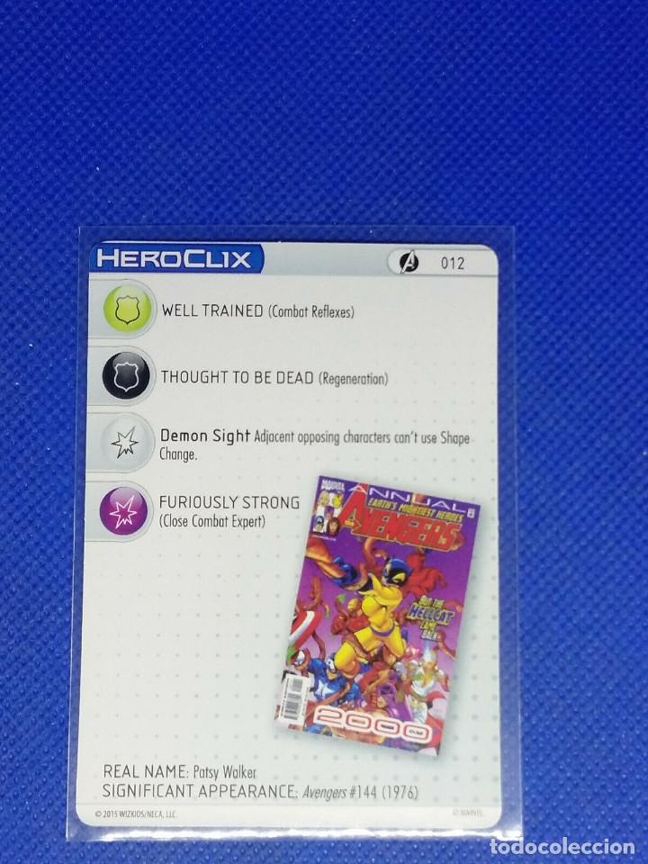 Figuras de acci&oacute;n: Figura Heroclix #012 HELLCAT + CARTA - Foto 3