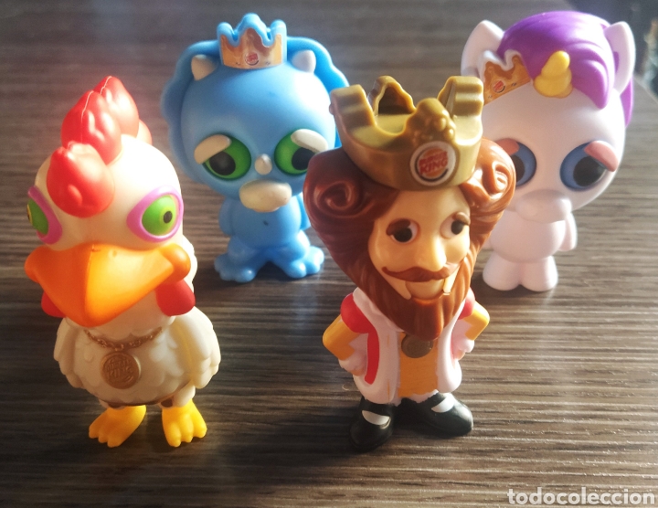Figurines d'action: Lote 4 figuras Feisty pets Burger King