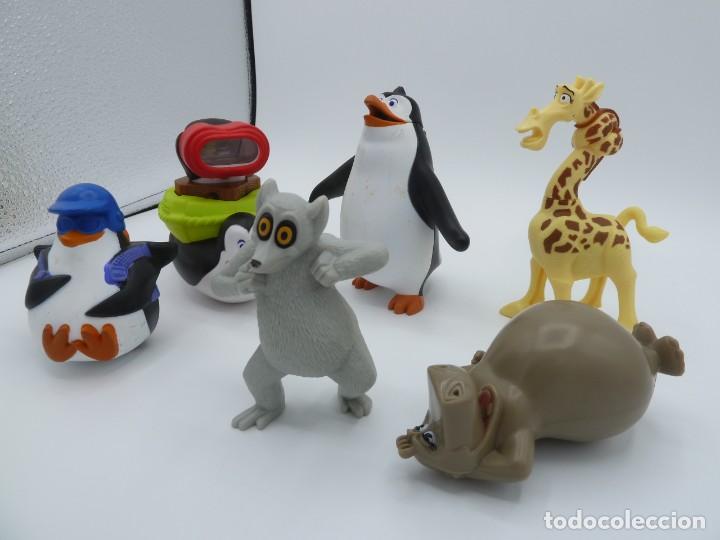 Figuras de acci&oacute;n: Lote 6 figuras Madagascar. Mcdonalds - Foto 1