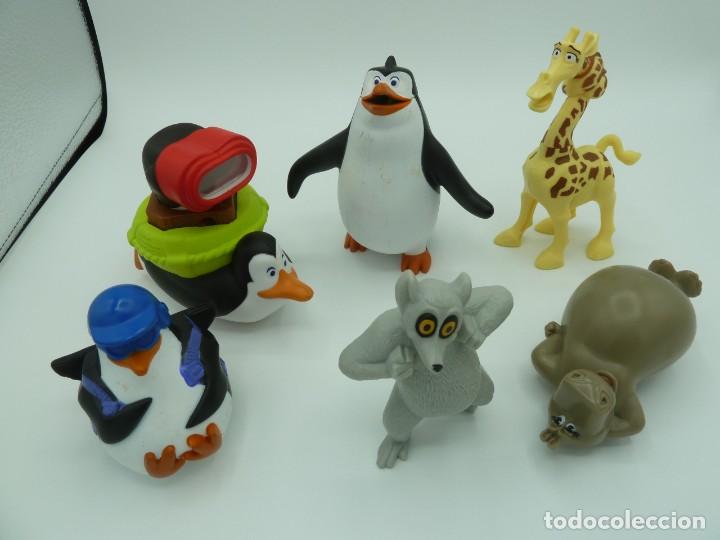Figuras de acci&oacute;n: Lote 6 figuras Madagascar. Mcdonalds - Foto 2