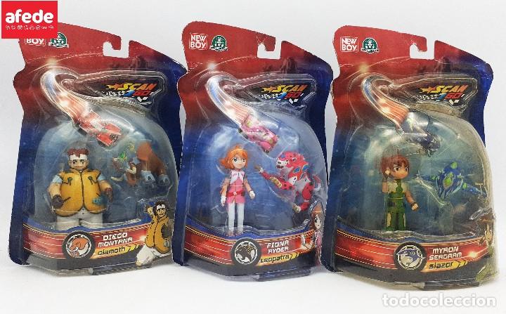 Actionfiguren: LOTE 3 BLISTER SCAN 2 GO LEOPATRA, SLAZOR, GIAMOTH NUEVOS SIN ABRIR. GIOCHI