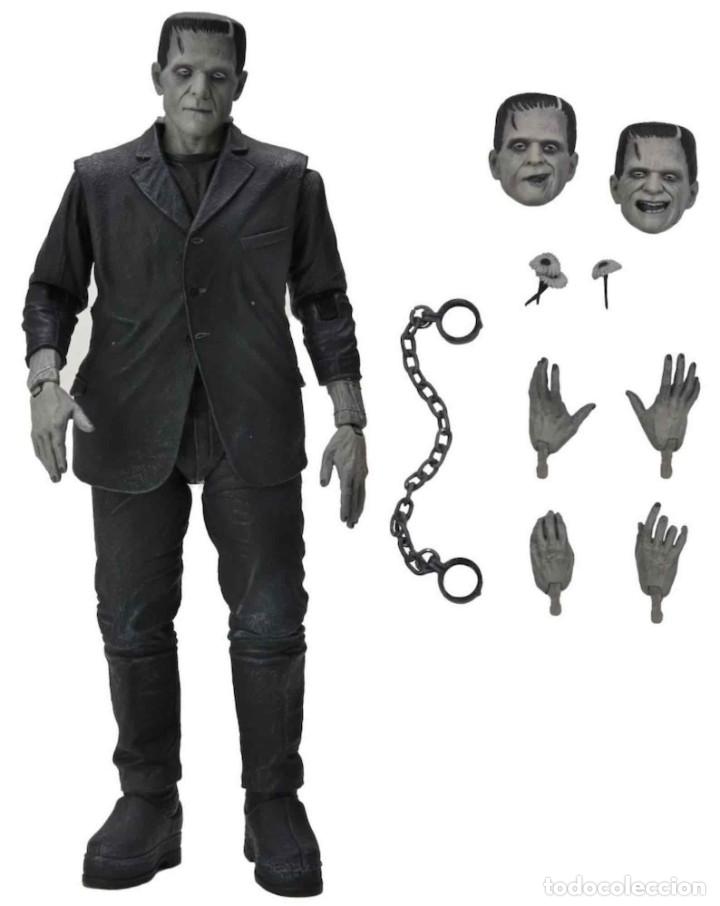 Figuras de acci&oacute;n: ULTIMATE MONSTER FRANKENSTEIN (B&W) FIGURA 18 CM SCALE ACTION FIGURE UNIVERSAL NECA NUEVO A ESTRENAR