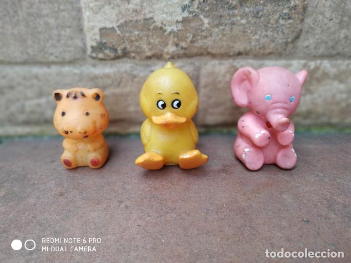 Figurines d'action: LOTE DE JUGUETES DE GOMA DE ANIMALES ANTIGUOS