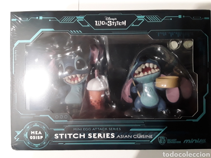 Figuras de acci&oacute;n: Pack 2 Figuras Stitch Asian Cuisine Lilo y Stitch Disney Beast Kingdom