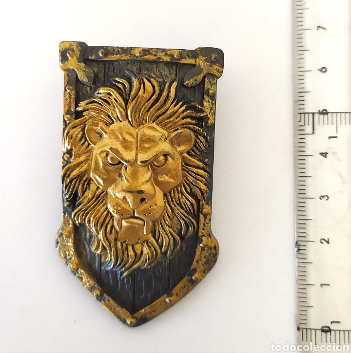 Figuras de acci&oacute;n: Escudo Le&oacute;n accesorio soldado medieval arma figura acci&oacute;n chap Mei papo elc mu&ntilde;eco armas accesorios