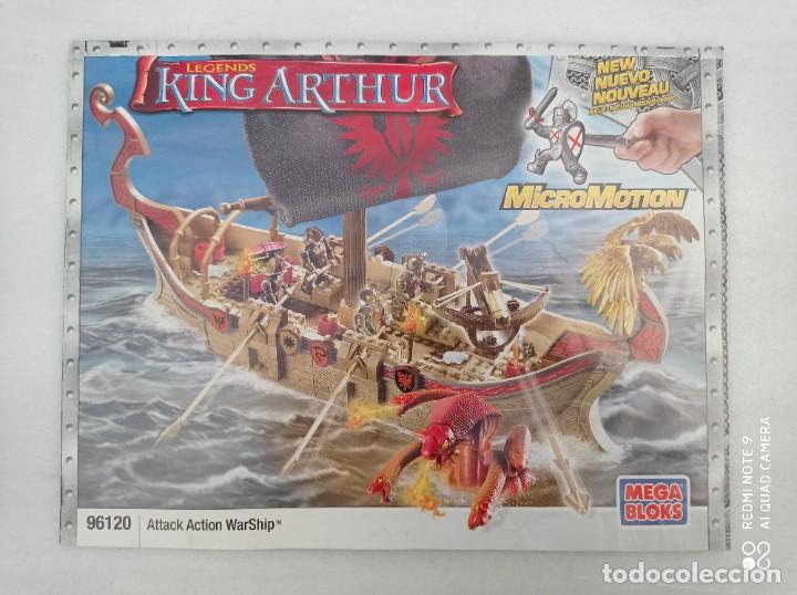 Figuras de acci&oacute;n: intrucciones Legends of king arthur barco de guerra Mega bloks