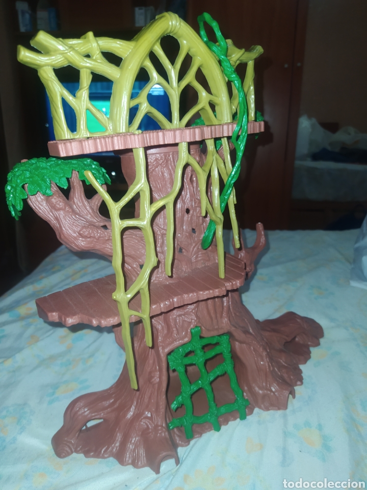 Figuras de acci&oacute;n: Arbol de chap mei con jaula con mono - Foto 1