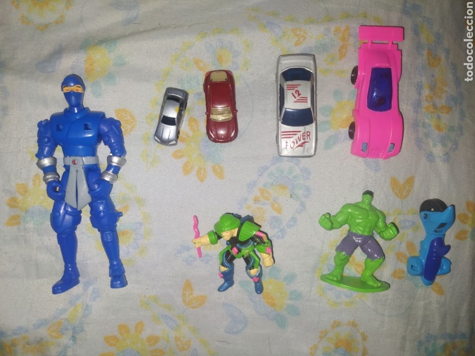 Figurines d'action: Lote figuras y coches
