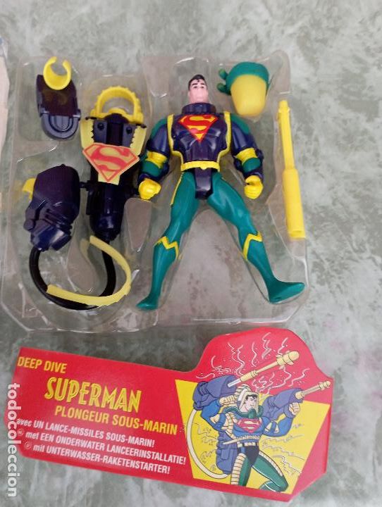 Figuras de acci&oacute;n: SUPERMAN LANZA MISILES SUBMARINO, KENNER. - Foto 8
