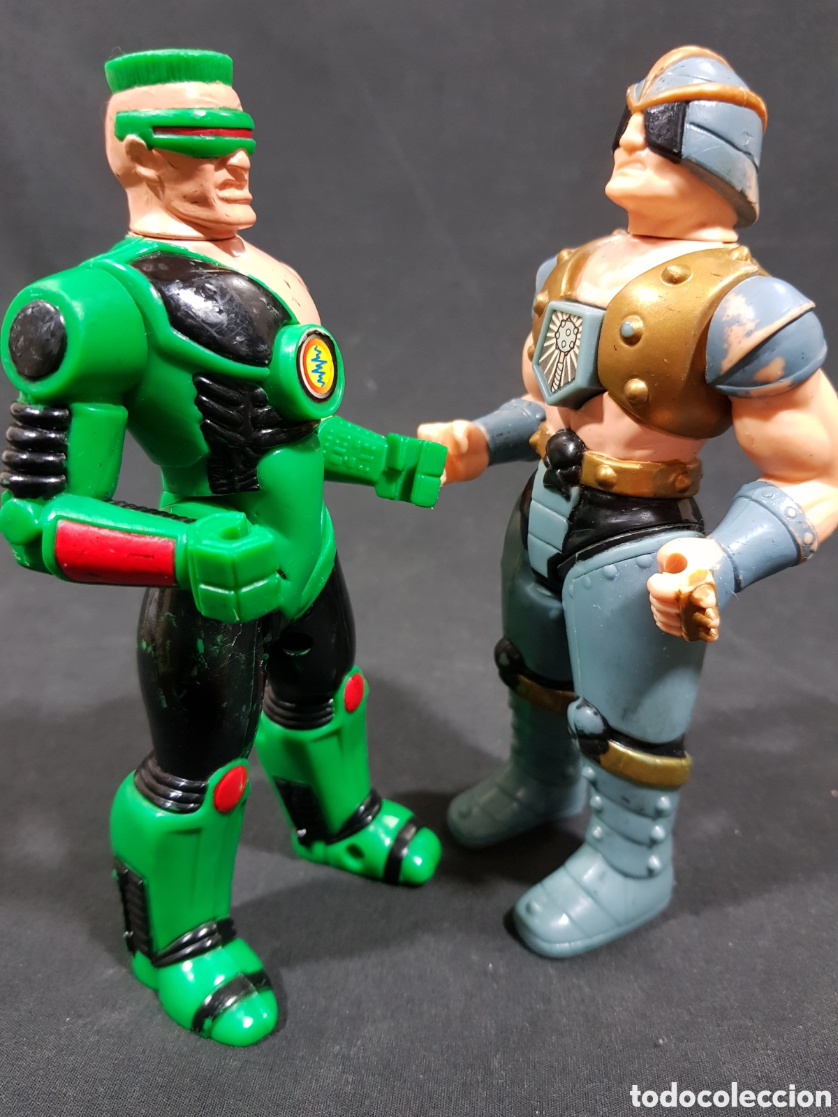 Figuras de acci&oacute;n: Figuras Acci&oacute;n Karate Fighter Cyberfist (1995) y Rex Havoc (1996) Milton Bradley Hasbro
