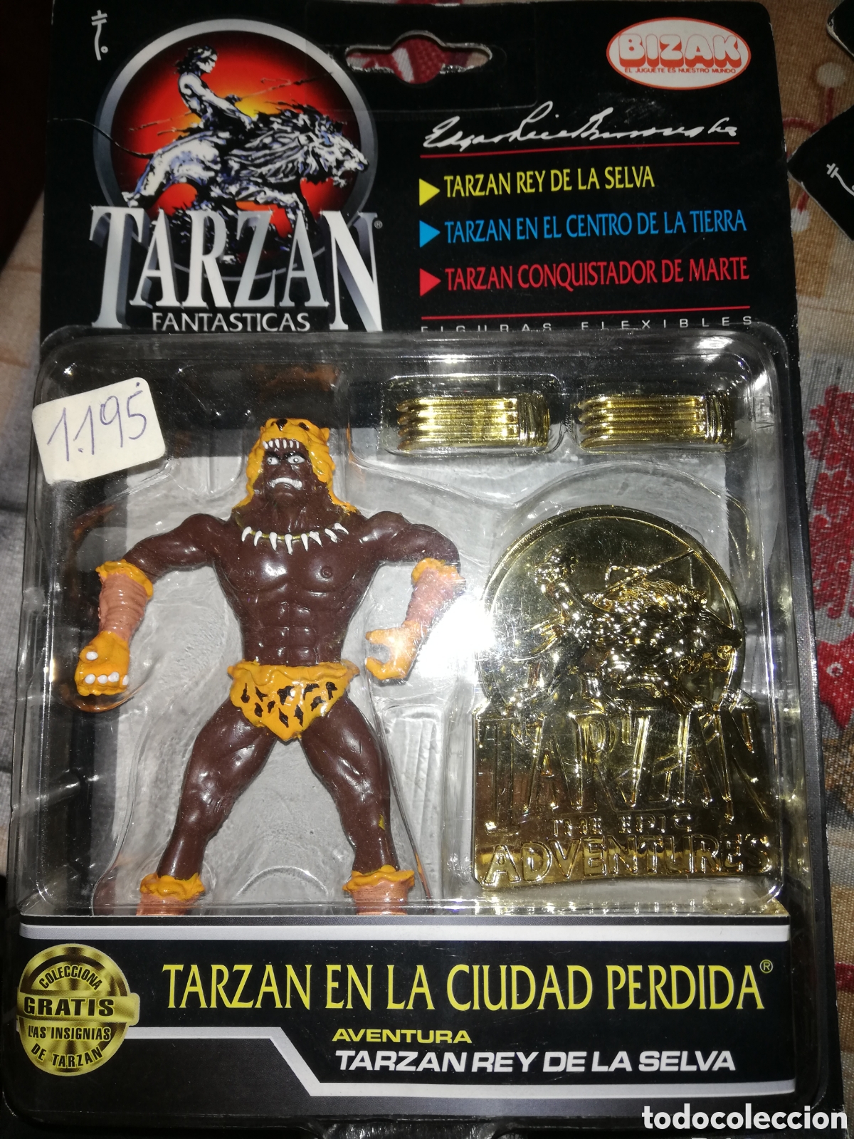 Figurines d'action: 4 figurasTarzan con Dino armadura