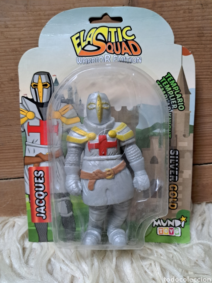 Figuras de acci&oacute;n: MU&Ntilde;ECO ELASTIC SQUAD- JACQUES (TEMPLARIO), MUNDITOYS. PRECINTADO!.
