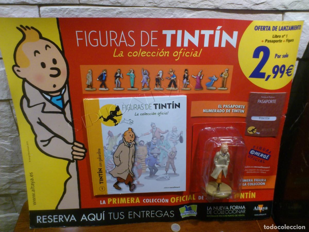 TINTIN FIGURINES OFFICIAL No 1 Tintin in His Trench Coat 