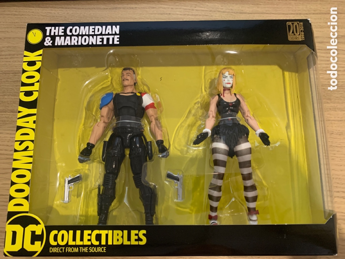 Figurines d'action: Pack 2 Figuras The Comedian y Marionette Doomsday Clock / El D&iacute;a del Juicio DC Direct Collectibles