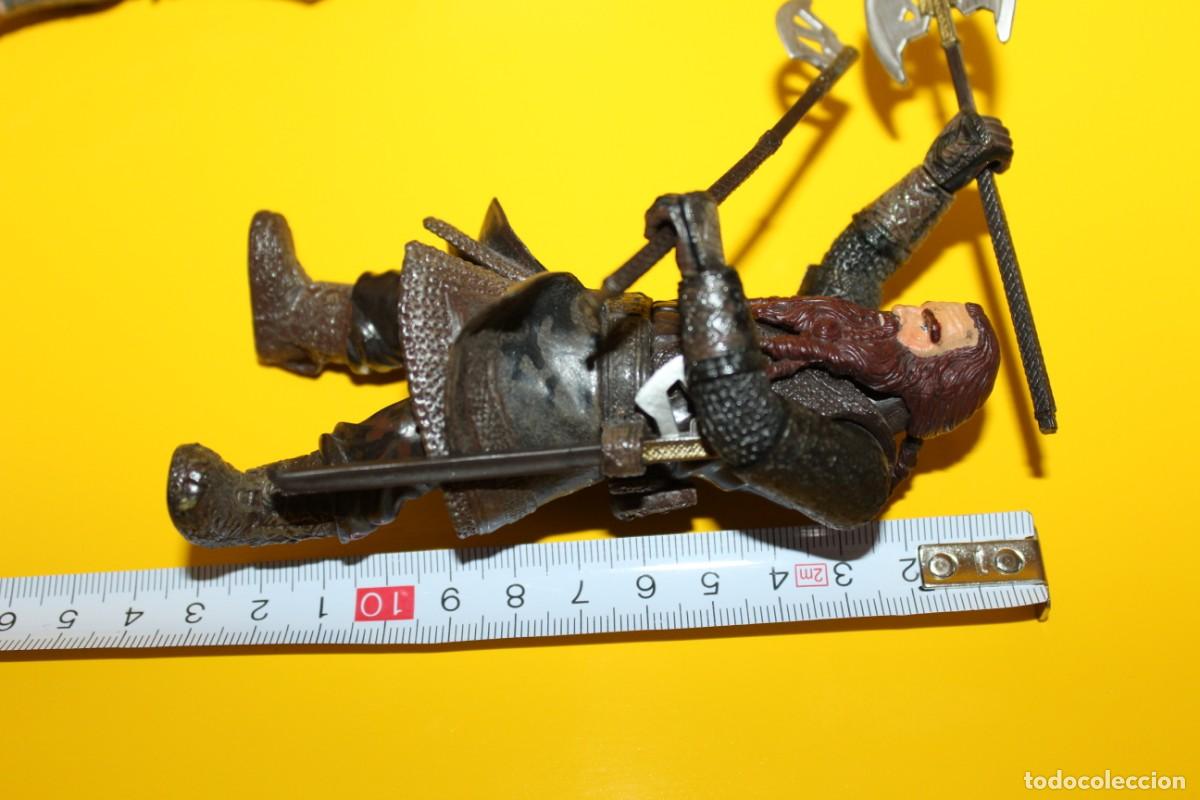 Figuras de acci&oacute;n: 2 FIGURAS EL SE&Ntilde;OR DE LOS ANILLOS - GIMLI Y LEGOLAS - MARVEL 2002 - Foto 12