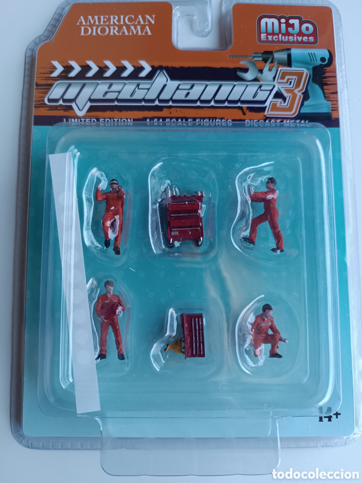 Figuras de acci&oacute;n: FIGURAS METALICAS A ESCALA 1:64 DE MECANICOS. COMPATIBLES CON HOT WHEELS, MATCHBOX, MAJORETTE.