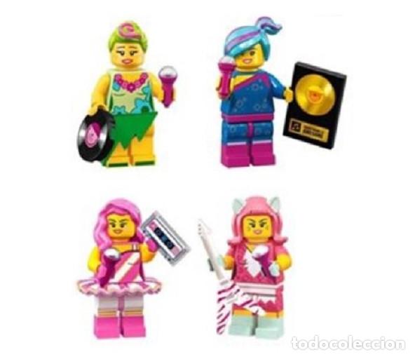 Actionfiguren: Lote de 4 Figuras Construccion Cantantes Musica Disco