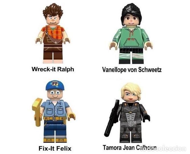 Actionfiguren: Lote de 4 Figuras Construccion Wreck It Ralph (Ralph Rompe Internet)