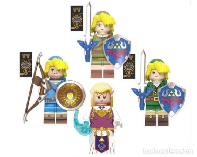 Figuras de acci&oacute;n: Lote de 4 Figuras Construccion Zelda - Foto 1