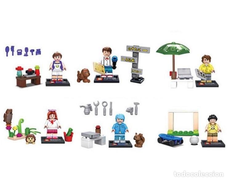 Actionfiguren: Lote de 6 Figuras Construccion Charlie IX Dodomo