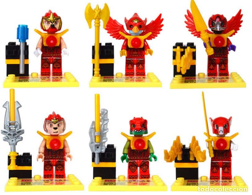 Actionfiguren: Lote de 6 Figuras Construccion Chima