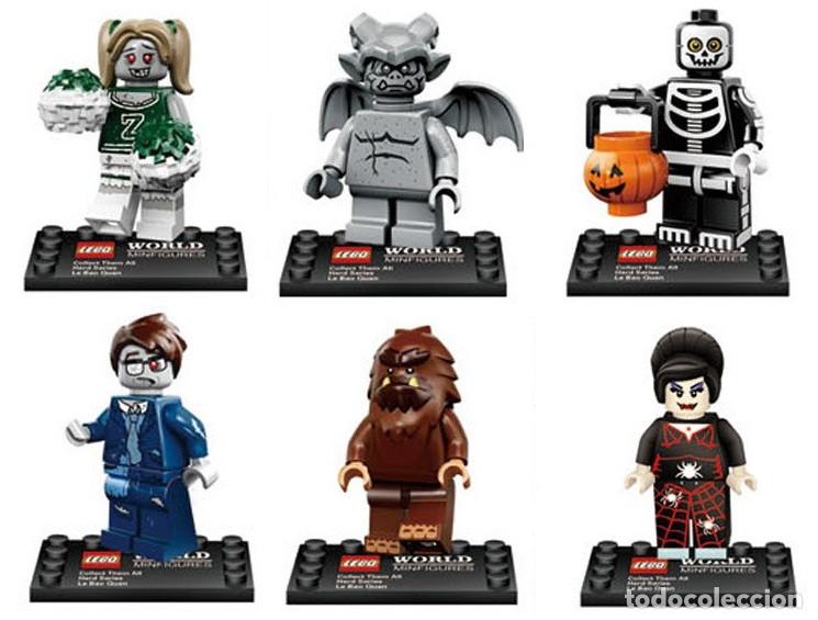 Actionfiguren: Lote de 6 Figuras Construccion Monsters Zombis