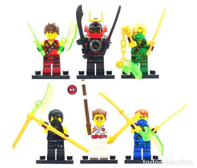 Figuras de acci&oacute;n: Lote de 6 Figuras Construccion Ninjago (model 3) - Foto 1