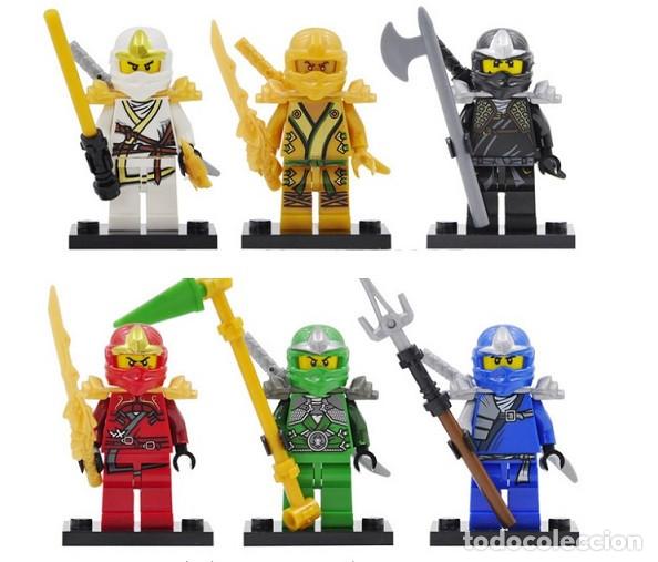 Figuras de acci&oacute;n: Lote de 6 Figuras Construccion Ninjago (model 6) - Foto 1