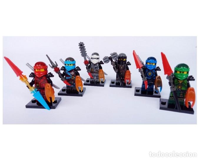 Figuras de acci&oacute;n: Lote de 6 Figuras Construccion Ninjago (model 8) - Foto 1