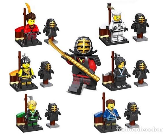 Figuras de acci&oacute;n: Lote de 6 Figuras Construccion Ninjago (model 9) - Foto 1