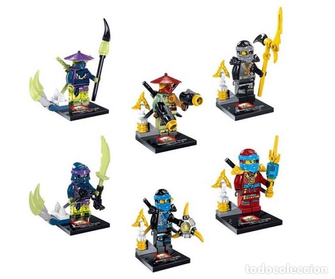 Figuras de acci&oacute;n: Lote de 6 Figuras Construccion Ninjago (model 18) - Foto 1
