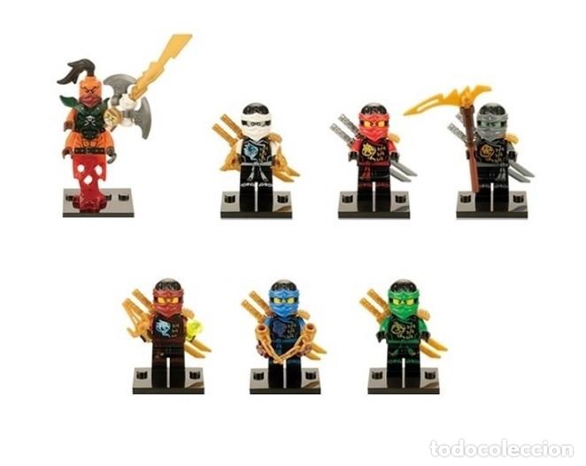 Figuras de acci&oacute;n: Lote de 7 Figuras Construccion Ninjago (model 30) - Foto 1