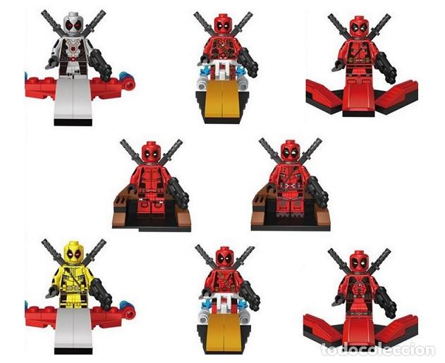 Figuras de acci&oacute;n: Lote de 8 Figuras Construccion Deadpool (model 1) - Foto 1